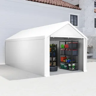 rebongki Carport Zeltgarage 3x6m, Wasserdichtes Lagerzelt Weidezelt