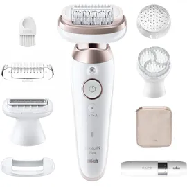 Braun Silk·épil 9 Flex 9-011 3D Wet & Dry weiß/rosegold