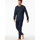 SCHIESSER Pyjama Fine Interlock Blau M-L