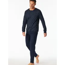 SCHIESSER Pyjama Fine Interlock Blau M-L