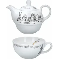 V&A Alice im Wunderland Teekanne und Tasse Set 1-tlg. weiß
