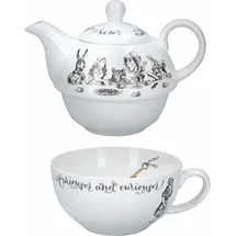 V&A Alice im Wunderland Teekanne und Tasse Set 1-tlg. weiß