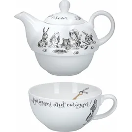 V&A Alice im Wunderland Teekanne und Tasse Set 1-tlg. weiß