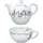 V&A Alice im Wunderland Teekanne und Tasse Set 1-tlg. weiß