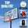 Apollo Basketballkorb schwarz 230 - 305 cm