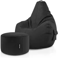 Green Bean Sitzsack Schwarz,