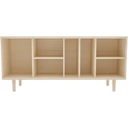 Sideboard WOODMAN "Malic", beige, B:160cm H:70cm T:45cm, Sideboards, Kommode im schlichten skandinavischen Design, Breite 160 cm