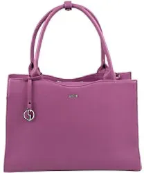 Socha Laptoptasche für Frauen 15,6 Zoll herausnehmbares Laptopfach Passion Flower Violett