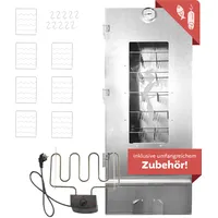 Lemodo Räucherofen XL Stahl 110 cm inkl. Heizspirale + Zubehör