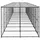 vidaXL Outdoor-Hundezwinger 12,1 m x 2,2 m x 1,8 m Stahl Schwarz