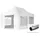 TOOLPORT Faltpavillon 3 x 6 m inkl. 4 Seitenteile Weiß