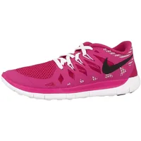 Nike Free 5.0, Mädchen Laufschuhe, Pink (Hot Pink/Black-White), 36 EU - 36 EU