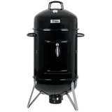 BBQ-Toro Räucherofen Räuchertonne Oak Ø 47 cm, Räucherofen BBQ Smoker Holzkohlegrill schwarz