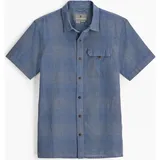 Royal Robbins Hempline Spaced Kurzarm Hemd Blau/Grau M