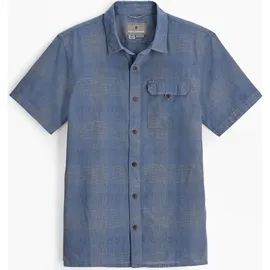 Royal Robbins Hempline Spaced Kurzarm Hemd Blau/Grau M