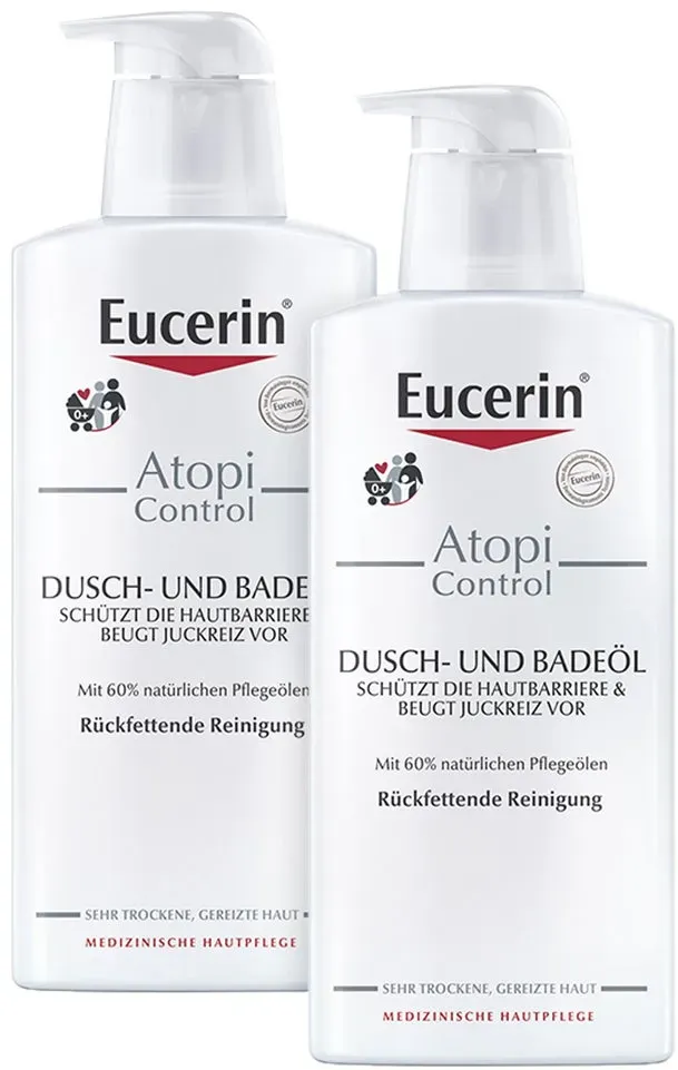 Eucerin AtopiControl Dusch- und Badeöl 2X400 ml