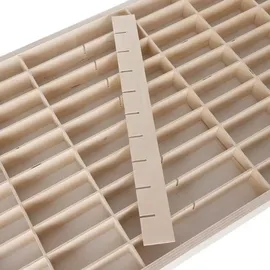 Kruzzel Sammlervitrine 78,5 x 40 x 4,5 cm Beige