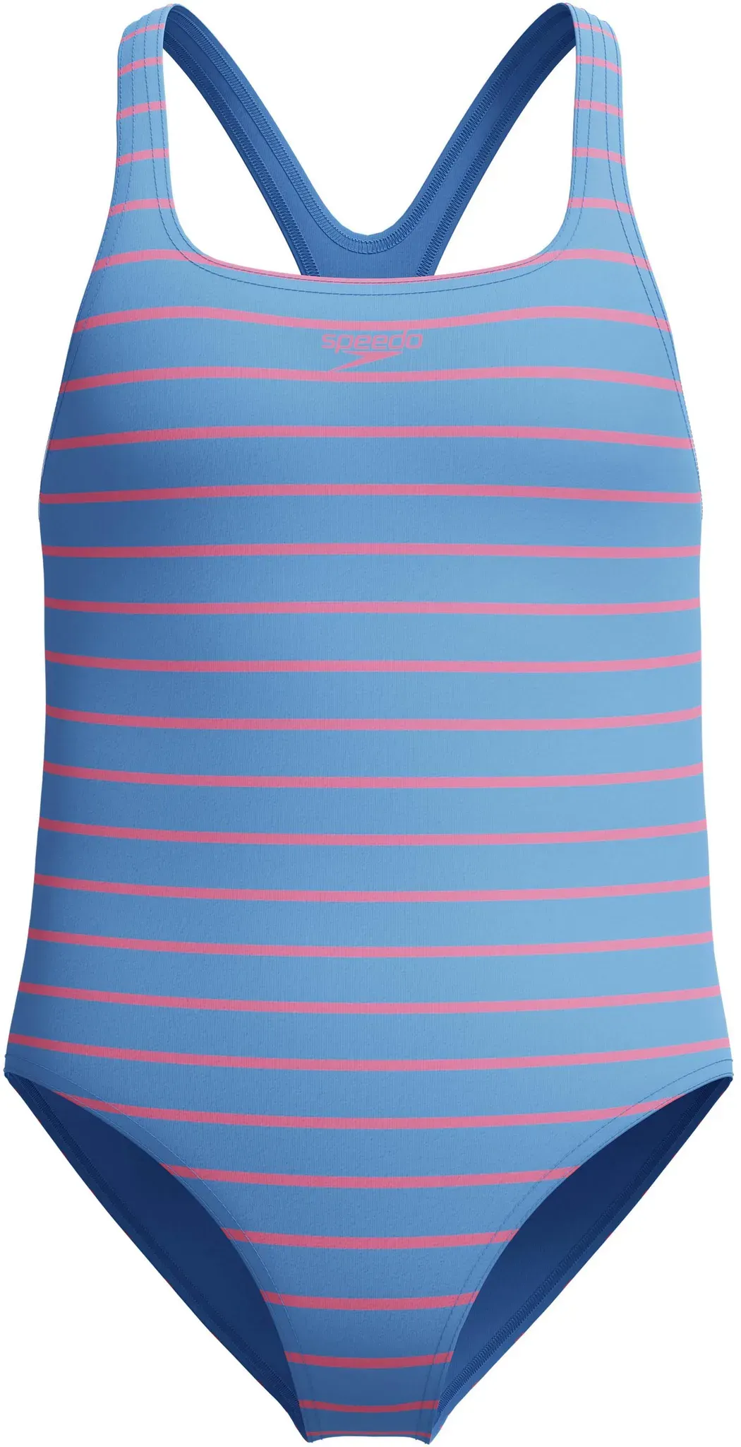 SPEEDO Print Medalist One Piece Badeanzug Mädchen in blu-pnk, Größe 128 - blau