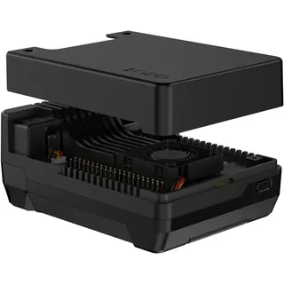 Argon Neo 5 M.2 NVMe PCIe Gehäuse für Raspberry Pi 5, Raspberry Pi 5 Gehäuse aus Aluminium mit integriertem Lüfter