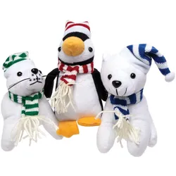 Kuschelige Polartiere  (pro Set 3) Weihnachtsspielzeug