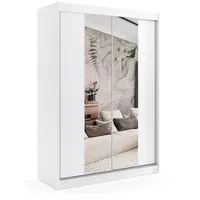 altdecor Schiebetürenschrank LUZO 120 x 216 x 61 cm Weiß
