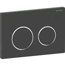 Geberit Omega20 Betätigungsplatte Schwarz matt
