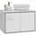 Badplaats Waschbeckenunterschrank Capri 2 Schubladen 78 x 51 cm Weiß Hochglanz