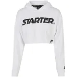 Starter Black Label Cropped Hoodie Weiß M