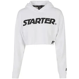 Starter Black Label Cropped Hoodie Weiß M