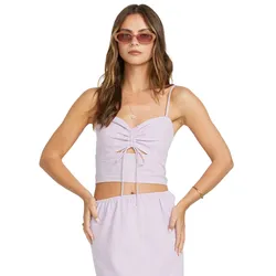 Crop-Top BILLABONG "Lost Lovers", Damen, Gr. L, amethyst smoke, 100% Baumwolle, Tops