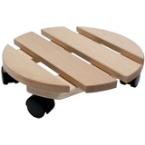 EXPO B÷RSE Pflanzenroller Holz MASSIV rund 30 cm bis 120 KG