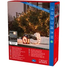 Konstsmide Micro LED Compactlights Lichterkette 600 bernstein mit Aufroller