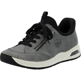 Rieker Damen Sneaker Grau/Schwarz 38