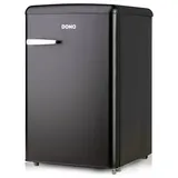 Domo DO91770R Retro-Kühlschrank (120 l, 875 mm hoch, Schwarz)