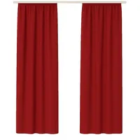 Bestgoodies Dekoschal Ellen Universalband Blickdicht 2er Pack Rot