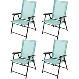 Costway Gartenstuhl 60 x 93 x 65 cm grün 4 St.