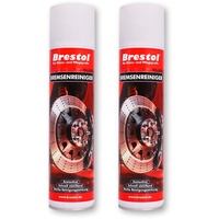 Brestol BREMSENREINIGER 2X 400 ml (7579.1) - Bremsscheibenreiniger Bremssattelreiniger Bremsbelagreiniger Bremsstaubentferner Bremsklotzreiniger Acetonfrei