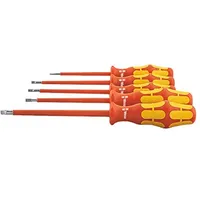 WERA Elektriker-Schraubendreher-Satz, vollisoliert, mit Kraftform-Heft, 5-teilig