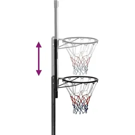 vidaXL Basketballständer Transparent 280-350 cm