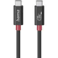 Hama USB-C-Kabel, E-Marker, USB4 Gen4, 80 Gbit/s, 5 A, 240 W, 1,00 m