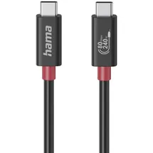 Hama USB-C-Kabel, E-Marker, USB4 Gen4, 80 Gbit/s, 5 A, 240 W, 1,00 m