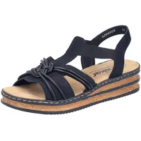Rieker Keilsandalette Damen Schwarz 38