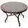 Marrakesch Orient & Mediterran Interior Mosaiktisch Ø 100 x 45 cm Schwarz/Weiß/Bordeaux