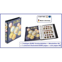 Euro-Kursmünzensätze-Münzalbum-Vordruckalbum-1608M-Lindner Für 20x Münzsätze