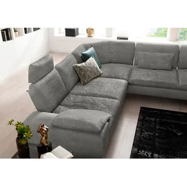 W.Schillig Eckcouch Chenille 3-Sitzer Grau