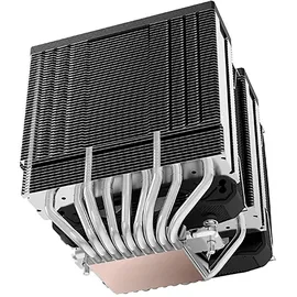 Mars Gaming MCPU-XU9, CPU-Kühler Doppelturm, TDP 400W, 2x Hybridflügel-Lüfter und Hyperbalanciertes Kupfer-FDB-Lager, 9 Heatpipes mit BPH ULTRA Technologie, Universeller Multisocket, Schwarz