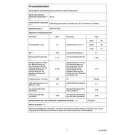 Bosch Serie 4 SMU4HTS14E Einbau-Geschirrspüler (unterbaufähig, 598 mm breit, Edelstahl)