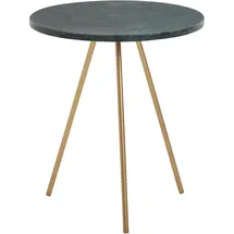 Wohnling Beistelltisch rund Marmor grün, marmor 38,0 x 38,0 x 44,0 cm, 1 St.