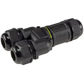 ChiliTec Kabelverbinder 23809, IP68 wasserdicht, für Kabel-Ø, 3-Wege Verteiler, 3-polig