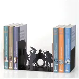 Balvi Buchstütze The Band Farbe Schwarz Eine Musikgruppe, die als Buchstütze dient Aus Metal